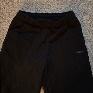 Aritzia XS Tall Black Sweatfleece Sweatpants